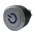 RS PRO Illuminated Push Button Switch Momentary Panel Mount SPDT Blue LED 22.2 mm Cutout IP65 250 V AC 175-8412