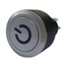 RS PRO Illuminated Push Button Switch Momentary Panel Mount SPDT Blue LED 22.2 mm Cutout IP65 250 V AC 175-8412