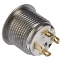 RS PRO Illuminated Momentary Push Button Switch, Panel Mount, 16 mm Cutout, SPST, Green LED, IP67, 36 V dc 175-8484
