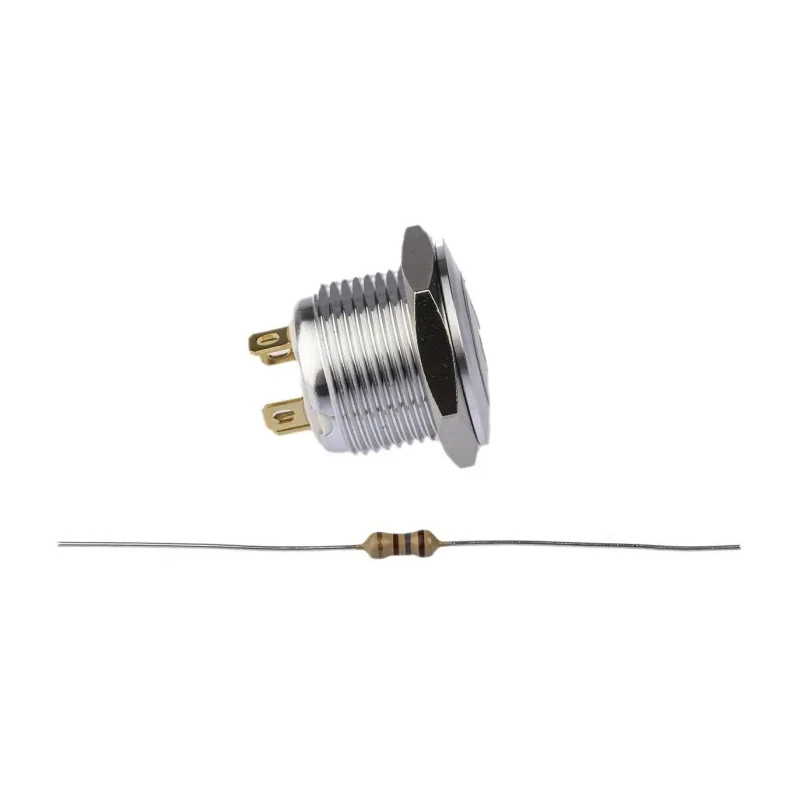 RS PRO Illuminated Momentary Push Button Switch, Panel Mount, 16 mm Cutout, SPST, Green LED, IP67, 36 V dc 175-8484