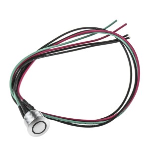 RS PRO Illuminated Push Button Switch Momentary Panel Mount SPST 16 mm Cutout Green LED IP67 36V DC 175-8578