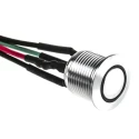 RS PRO Illuminated Push Button Switch Momentary Panel Mount SPST 16 mm Cutout Green LED IP67 36V DC 175-8578