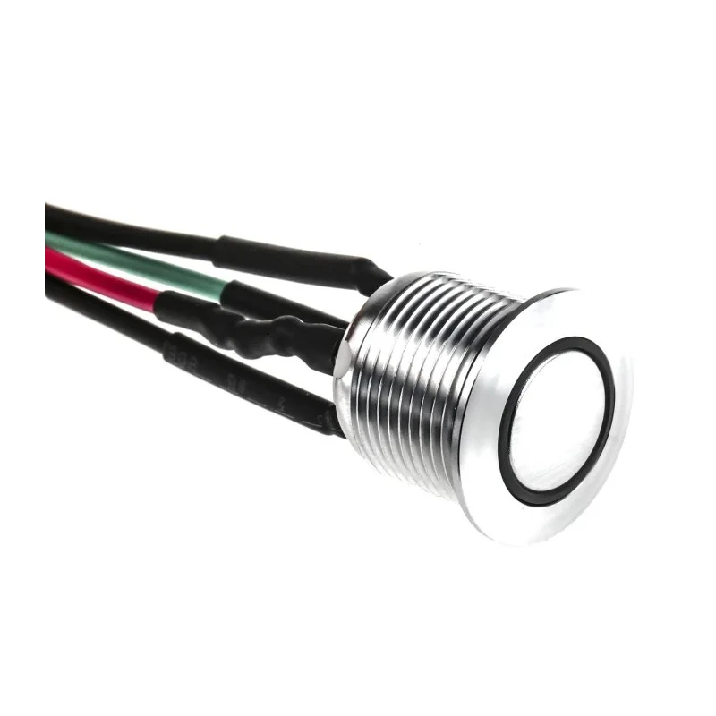 RS PRO Illuminated Push Button Switch Momentary Panel Mount SPST 16 mm Cutout Green LED IP67 36V DC 175-8578