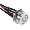 RS PRO Illuminated Push Button Switch Momentary Panel Mount SPST Red LED IP67 36 V dc 175-8511
