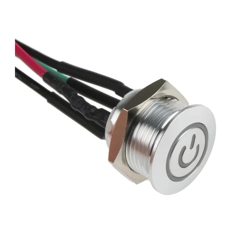 RS PRO Illuminated Push Button Switch Momentary Panel Mount SPST Red LED IP67 36 V dc 175-8511