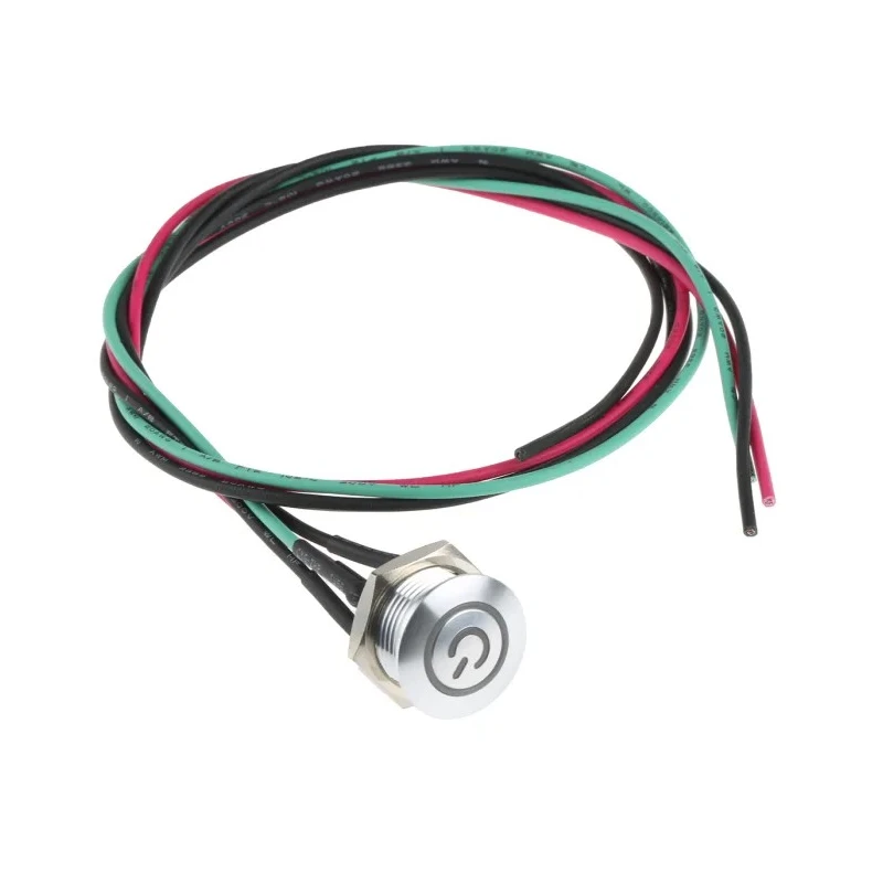 RS PRO Illuminated Push Button Switch Momentary Panel Mount SPST Red LED IP67 36 V dc 175-8511