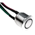 RS PRO Illuminated Momentary Push Button Switch, Panel Mount, 16 mm Cutout, SPST, Green LED, IP67, 36 V dc 175-8579