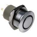 RS PRO Illuminated Push Button Switch Latching Panel Mount 16 mm Cutout SPST Blue LED IP67 36 V dc 175-9154