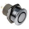 RS PRO Illuminated Push Button Switch Latching Panel Mount 16 mm Cutout SPST Blue LED IP67 36 V dc 175-9154