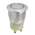 RS PRO Illuminated Push Button Switch Latching SPST Panel Mount 16 mm Cutout Blue LED IP67 36V dc 175-9155