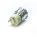 RS PRO Illuminated Push Button Switch Latching SPST Panel Mount 16 mm Cutout Blue LED IP67 36V dc 175-9155