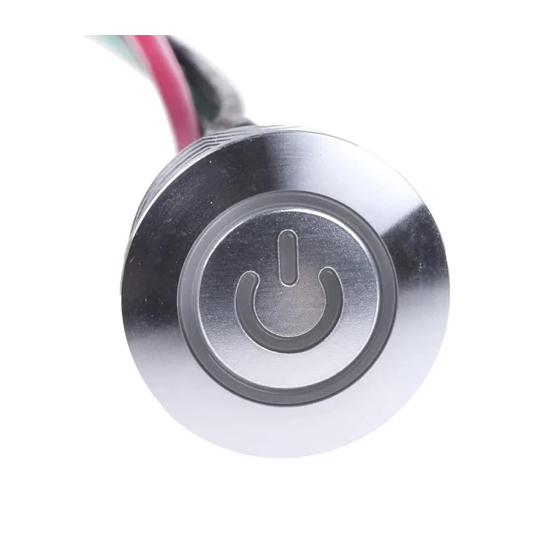 RS PRO Illuminated Momentary Push Button Switch Panel Mount 16 mm Cutout SPST Blue LED IP67 36 V dc 175-8727