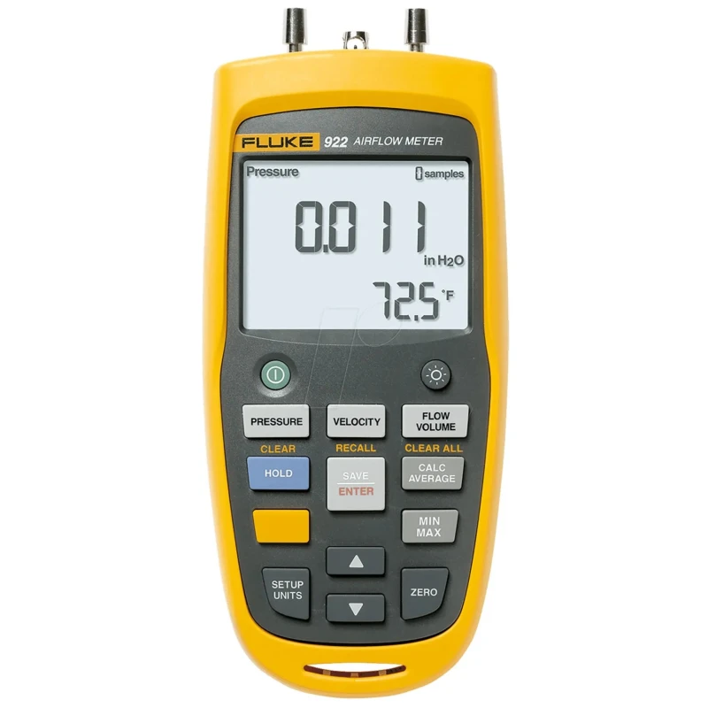 Fluke Digital Differential Manometer Kit, 2 Pressure Ports, Max Pressure 40 mbar, ±1% Accuracy, LCD Display FLUKE 922/KIT