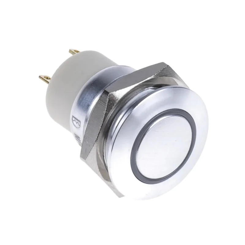 RS PRO Illuminated Push Button Switch Latching 16 mm Cutout SPST Green LED IP67 36 V dc 175-9160