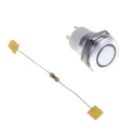 RS PRO Illuminated Push Button Switch Latching 16 mm Cutout SPST Green LED IP67 36 V dc 175-9160