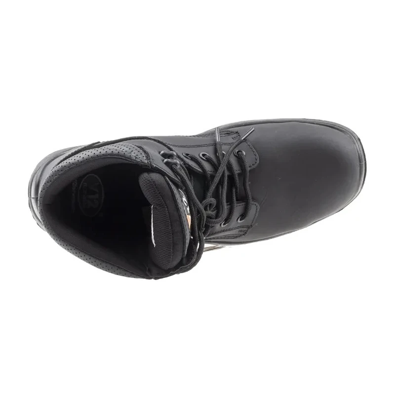 V12 Footwear Bison Black Composite Toe Capped Safety Boots Lace Up EN ISO 20345:2011 S3 HRO SRC VR600.01/09
