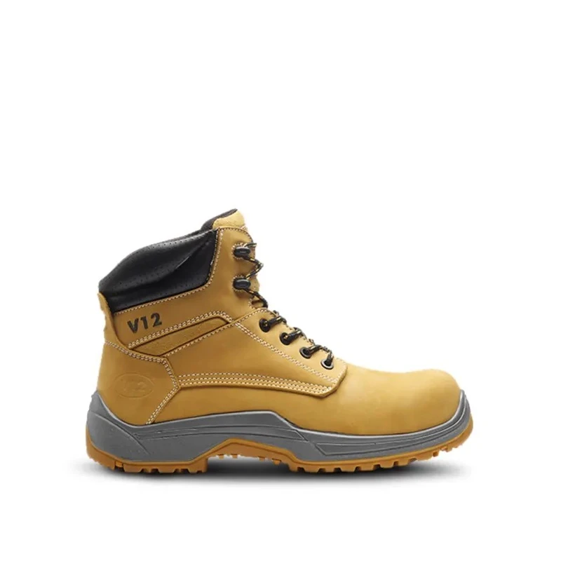 V12 Footwear Puma Brown Composite Toe Capped Safety Boots Size 9 EU 43 Lace Up VR602.01/09