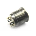 RS PRO Illuminated Momentary Push Button Switch, Panel Mount, 16 mm Cutout, SPST, Red LED, IP67, 36 V dc 36 V ac 175-9227