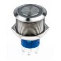 RS PRO Illuminated Momentary Push Button Switch, Panel Mount, 22.2 mm Cutout, DPDT, Red LED, IP67, 250 V AC 175-9234