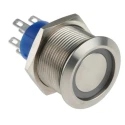 RS PRO Illuminated Momentary Push Button Switch Panel Mount DPDT Red LED IP67 250V 3,5A 175-9239