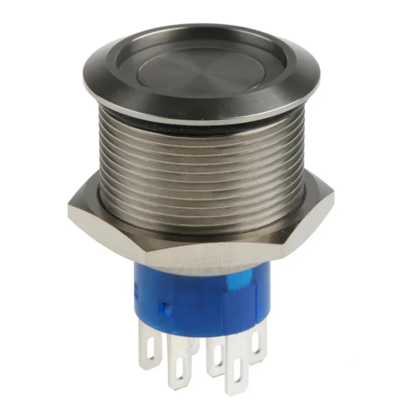 RS PRO Illuminated Momentary Push Button Switch Panel Mount DPDT Red LED IP67 250V 3,5A 175-9239