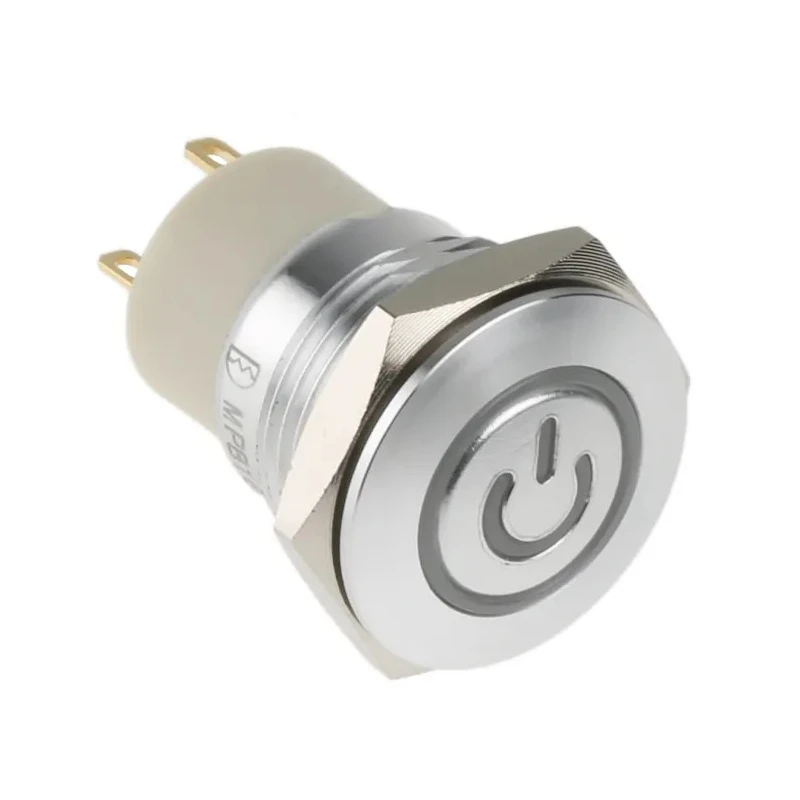 RS PRO Illuminated Push Button Switch Latching Panel Mount 16 mm Cutout SPST Green Red LED IP67 36 V dc 175-9290