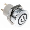 RS PRO Illuminated Push Button Switch Latching Panel Mount SPST 16 mm Cutout Green LED IP67 36 V dc 175-9296