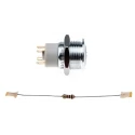 RS PRO Illuminated Push Button Switch Latching Panel Mount SPST 16 mm Cutout Green LED IP67 36 V dc 175-9296