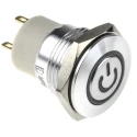RS PRO Illuminated Latching Push Button Switch, Panel Mount, 16 mm Cutout, SPST, Green LED, IP67, 36 V dc 175-9308