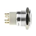 RS PRO Illuminated Latching Push Button Switch, Panel Mount, 16 mm Cutout, SPST, Green LED, IP67, 36 V dc 175-9308