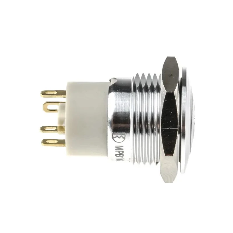 RS PRO Illuminated Latching Push Button Switch, Panel Mount, 16 mm Cutout, SPST, Green LED, IP67, 36 V dc 175-9308