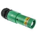 ITT Cannon Veam Powerlock IP67 Green Cable Mount 1P Straight Industrial Power Connector 400A 1kV NLS-E-GN-S120-M40A
