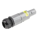 ITT Cannon Industrial Power Connector 1 Pole, Rated at 400A, 1kV, Cable Mount, IP65/IP67, Grey NLDFT-3-GY-L-S120-M40A