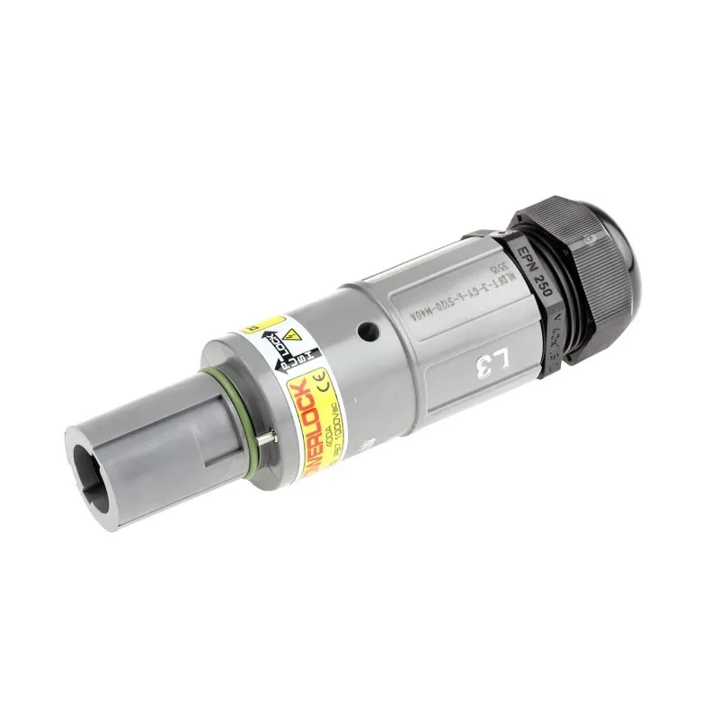 ITT Cannon Industrial Power Connector 1 Pole, Rated at 400A, 1kV, Cable Mount, IP65/IP67, Grey NLDFT-3-GY-L-S120-M40A