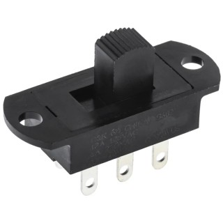C & K Panel Slide Switch DPDT 12A Nylon S602031SS03Q
