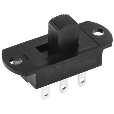 C & K Panel Slide Switch DPDT 12A Nylon S602031SS03Q