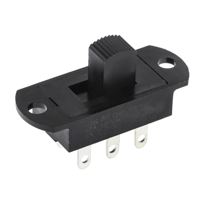 C & K Panel Slide Switch DPDT 12A Nylon S602031SS03Q