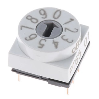 Hartmann Rotary Coded DIP Switch PT65101 with 150mA @ 24Vdc Contact Rating, Gold Plated Contacts PT65101