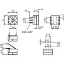 Hartmann Rotary Coded DIP Switch PT65102, Slotted Head, Flux Sealed, Gold Plated Contacts, 150mA @ 24Vdc, Germany