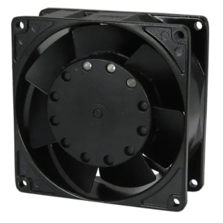 RS PRO AC Axial Fan, 230V AC, 13 W Power, 56 m³/h Air Flow, IP55 Protection, 80 mm Square Frame, Ball Bearing IP55