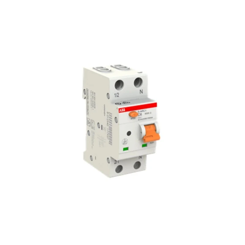 ABB Miniature Circuit Breaker, 1-Pole, 6A, Type C Tripping Characteristics, 240V AC, 6 kA Breaking Capacity ARC1