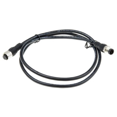 ABB Jokab Sensor Actuator Cable 5 Way M12 Female to Male Connector, 1m Length 2TLA020056R2000 M12-C112