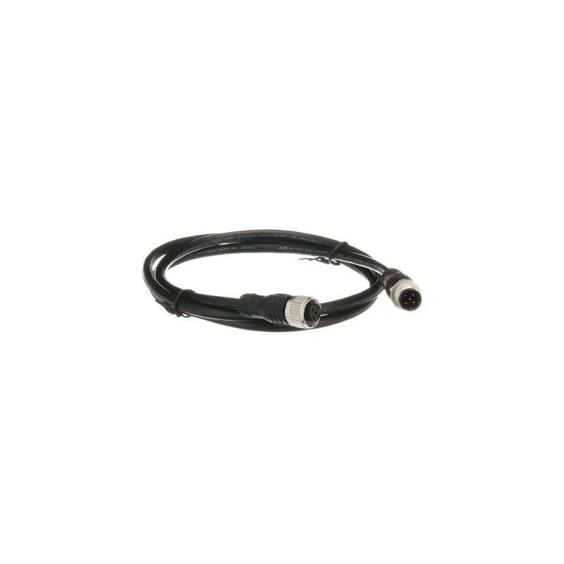 ABB Jokab Sensor Actuator Cable 5 Way M12 Female to Male Connector, 1m Length 2TLA020056R2000 M12-C112
