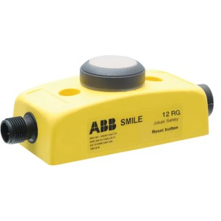 ABB Jokab Smile 12 RG Series Reset Illuminated Emergency Stop Push Button, Panel Mount, 32.2 mm Cutout, 1 2TLA030053R2700