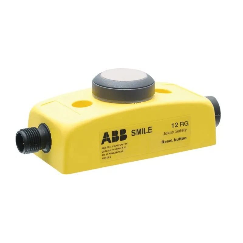ABB Jokab Smile 12 RG Series Reset Illuminated Emergency Stop Push Button, Panel Mount, 32.2 mm Cutout, 1 2TLA030053R2700