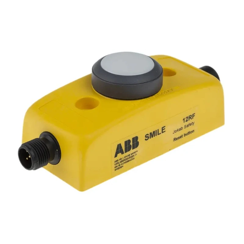 ABB Jokab Smile 12 RG Series Reset Illuminated Emergency Stop Push Button, Panel Mount, 32.2 mm Cutout, 1 2TLA030053R2700