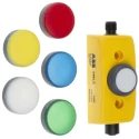 ABB Jokab Smile 12 RF Series Reset Illuminated Emergency Stop Push Button, Panel Mount 2TLA030053R2600 Smile 12 RF M12-5