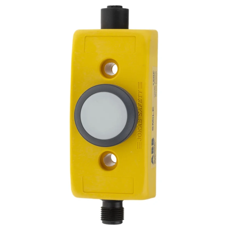 ABB Jokab Smile 12 RF Series Reset Illuminated Emergency Stop Push Button, Panel Mount 2TLA030053R2600 Smile 12 RF M12-5