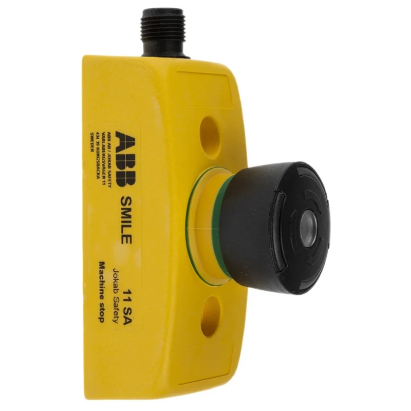 ABB Jokab Smile 11 SA Tina Series Black Round Twist Release Push Button Switch 32.2 mm 2TLA030050R0500 Smile 11 SA Tina