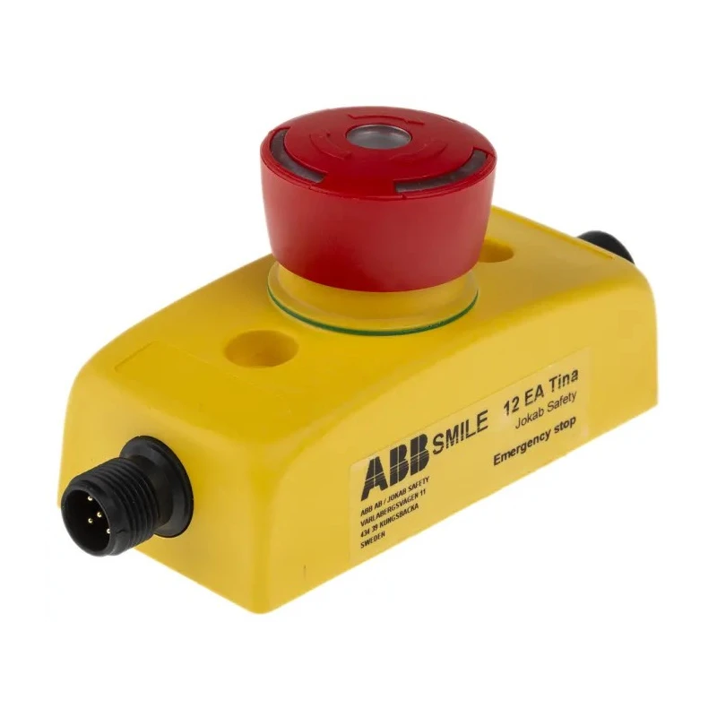 ABB Jokab Smile 12 EA Tina Series Turn Release Illuminated Emergency Stop Push Button 2TLA030050R0200 Smile 12 EA Tina
